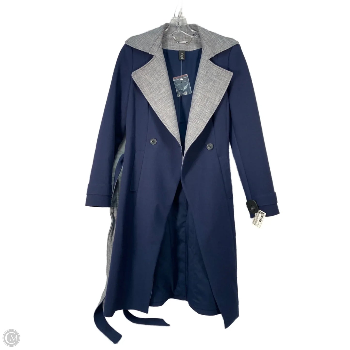 Coat Peacoat By White House Black Market In Blue, Size: Xxs
