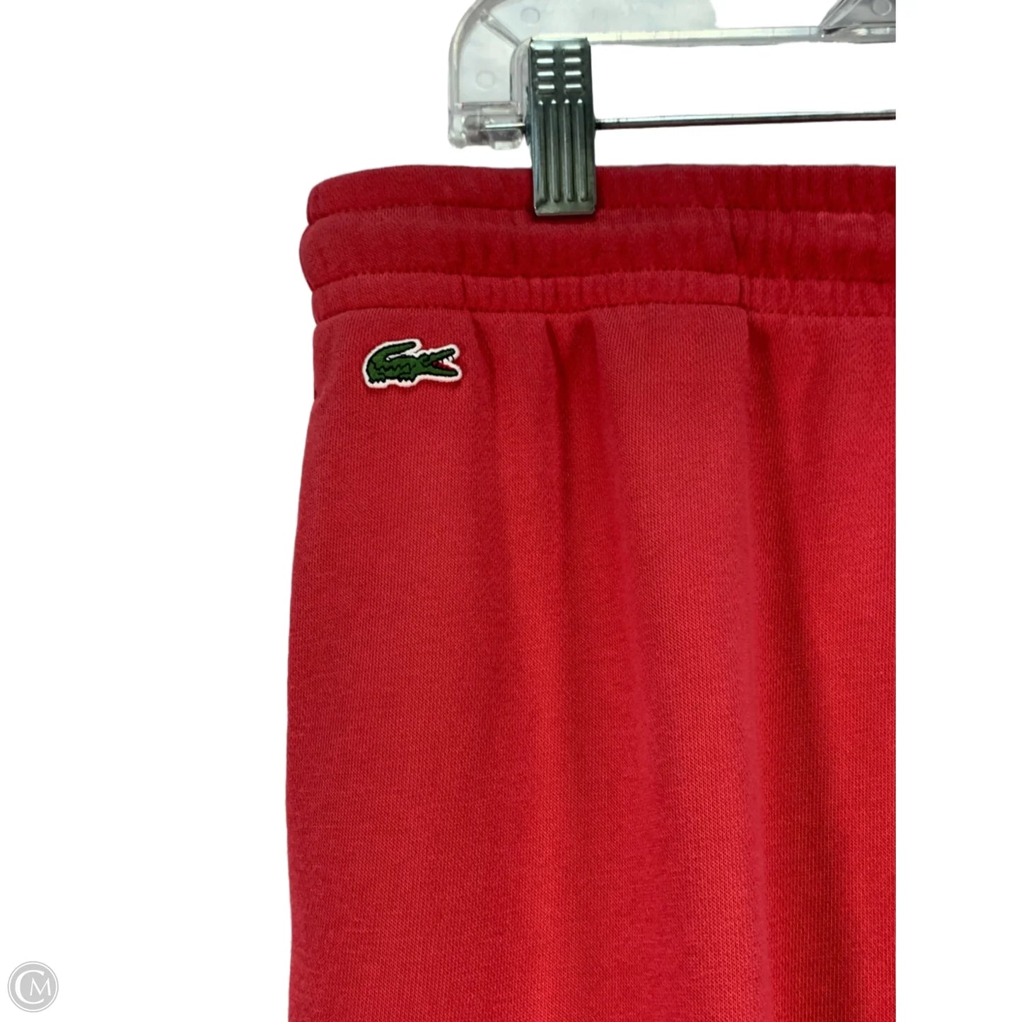 Athletic Pants By Lacoste In Red, Size: M