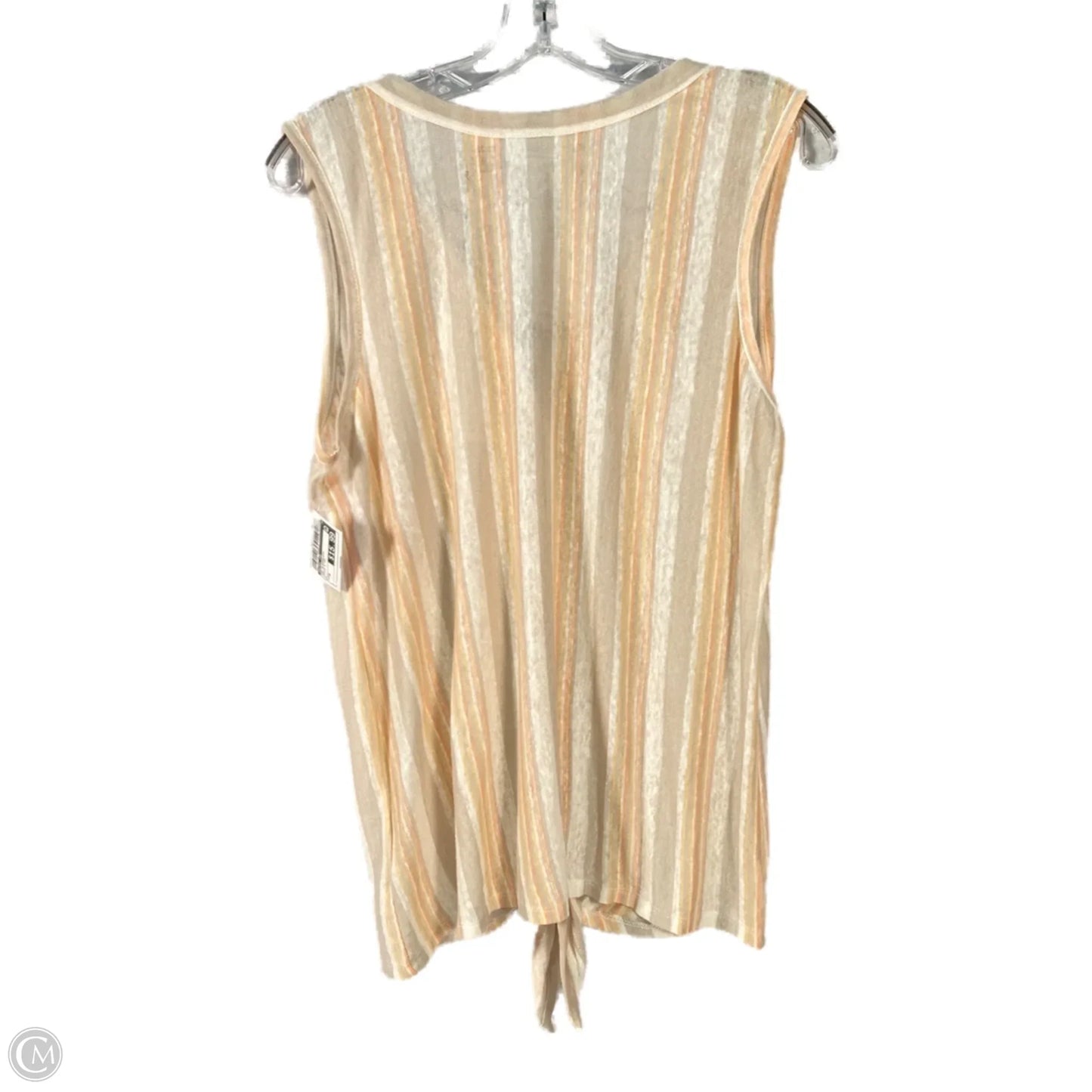 Top Sleeveless By Rachel Zoe In Orange & Tan, Size: M