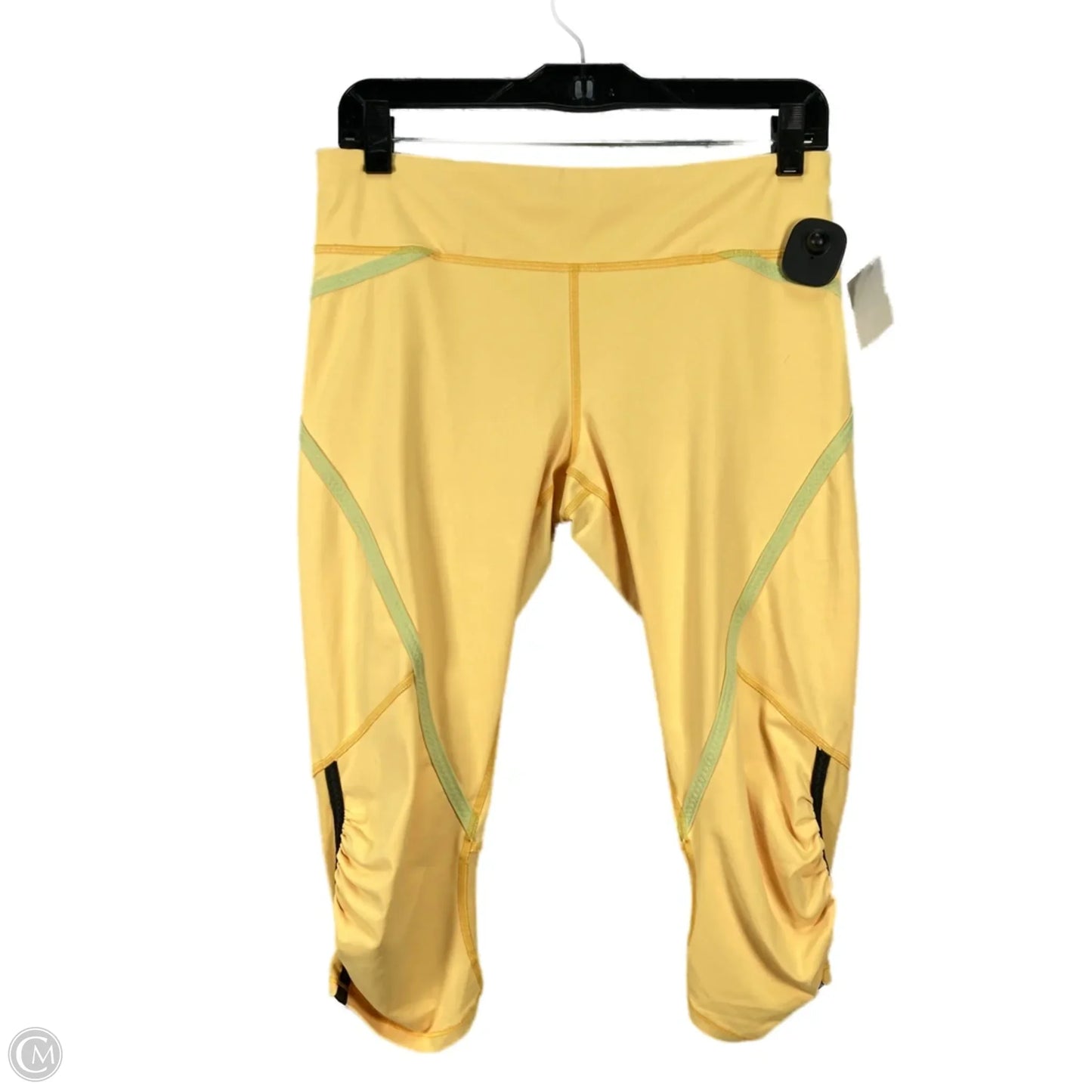 Athletic Capris By Lululemon In Yellow, Size: M
