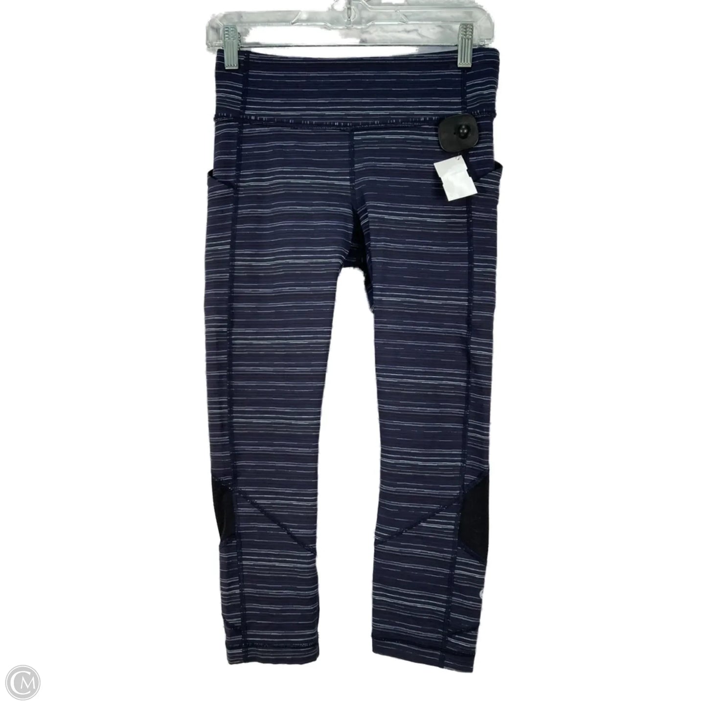 Athletic Capris By Lululemon In Blue & White, Size: S