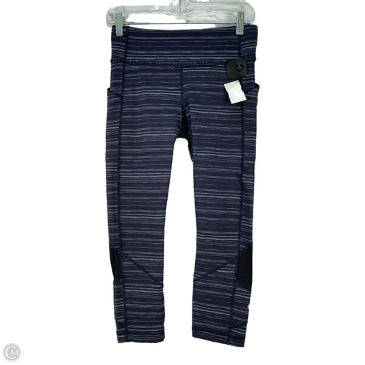 Athletic Capris By Lululemon In Blue & White, Size: S