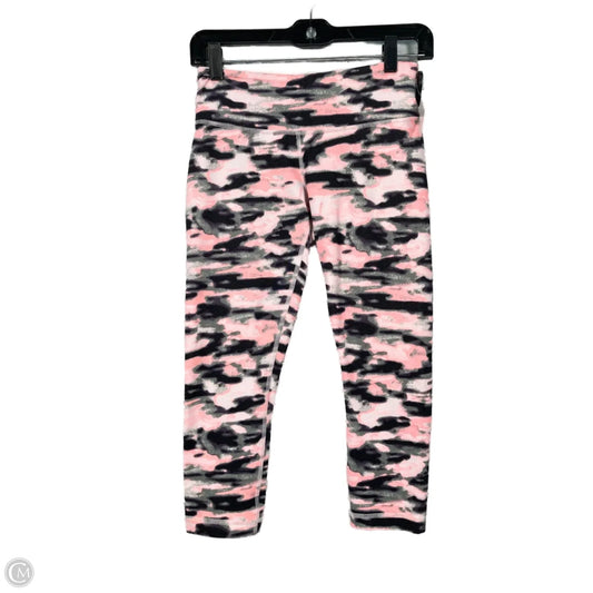 Athletic Capris By Lululemon In Green & Pink, Size: S