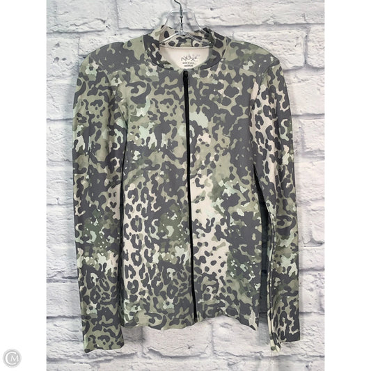 Athletic Top Long Sleeve Collar By Clothes Mentor In Camouflage Print, Size: M