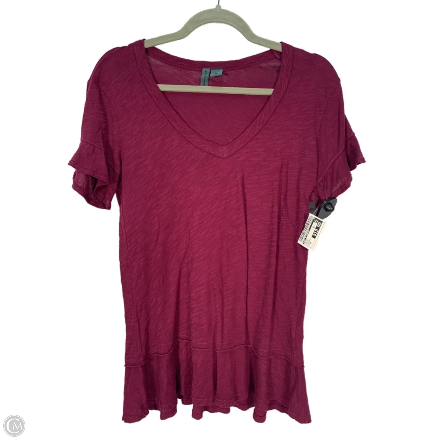 Top Short Sleeve By Left Of Center In Purple, Size: Xs