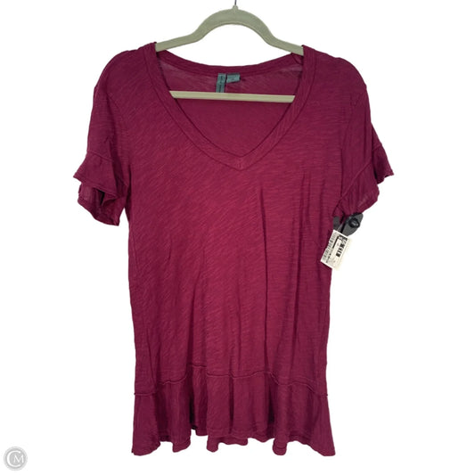 Top Short Sleeve By Left Of Center In Purple, Size: Xs