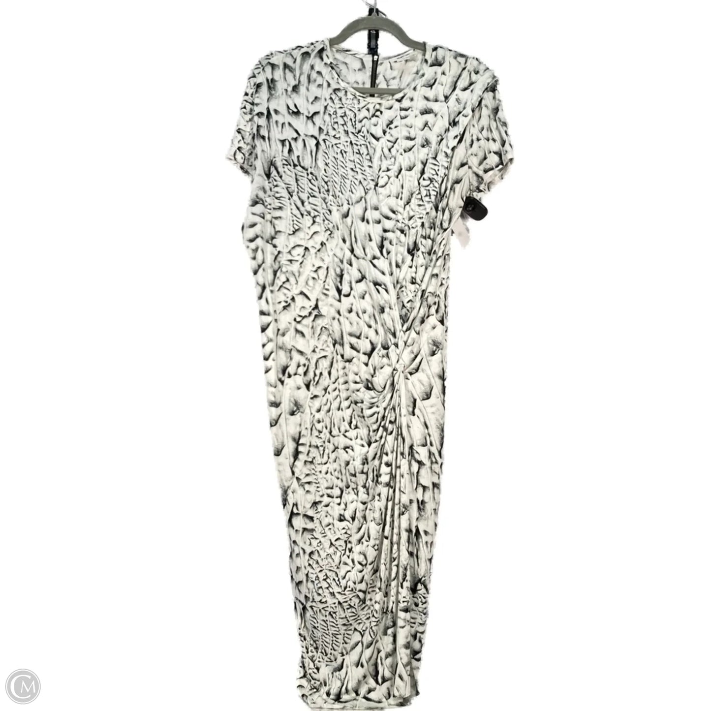 Dress Casual Midi By Helmut Lang In Black & White, Size: S
