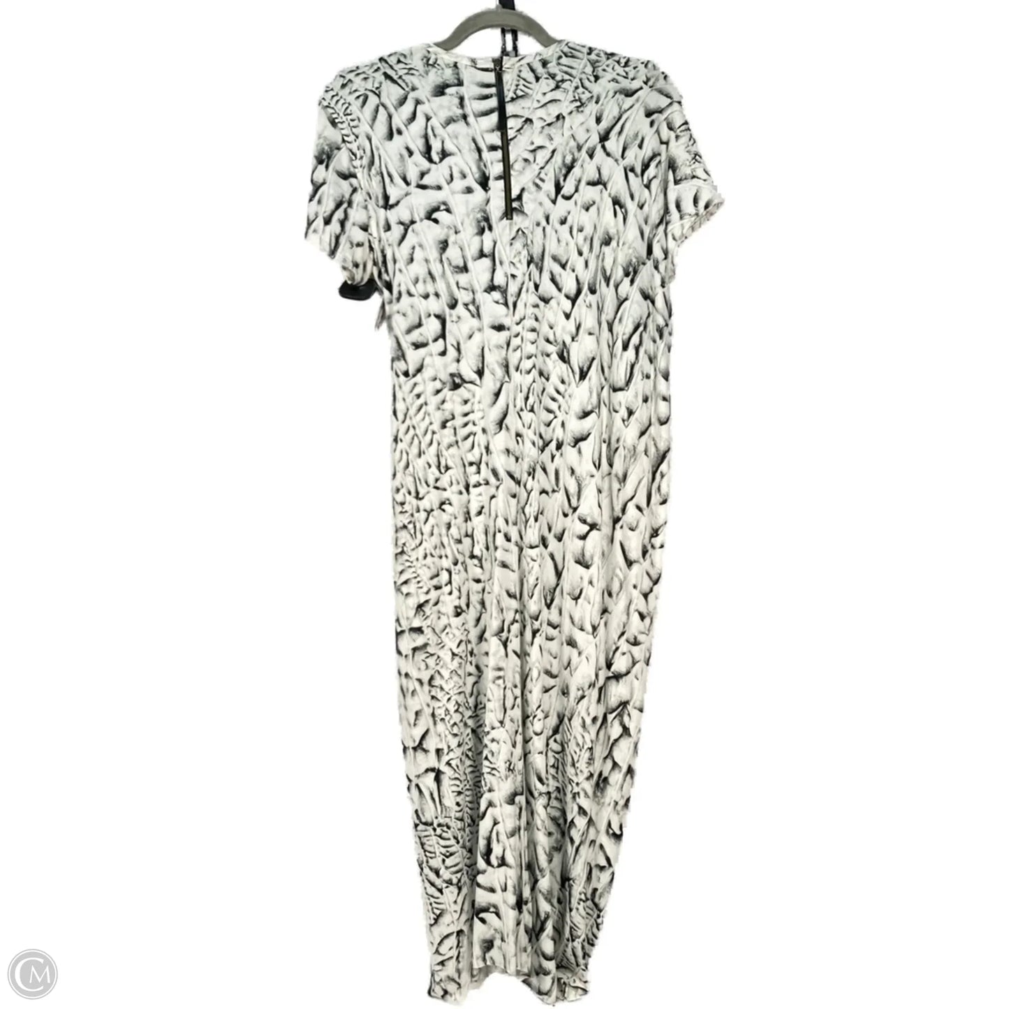 Dress Casual Midi By Helmut Lang In Black & White, Size: S