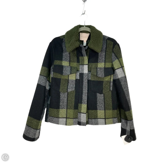 Jacket Shirt By Hutch In Black & Green, Size: Xs