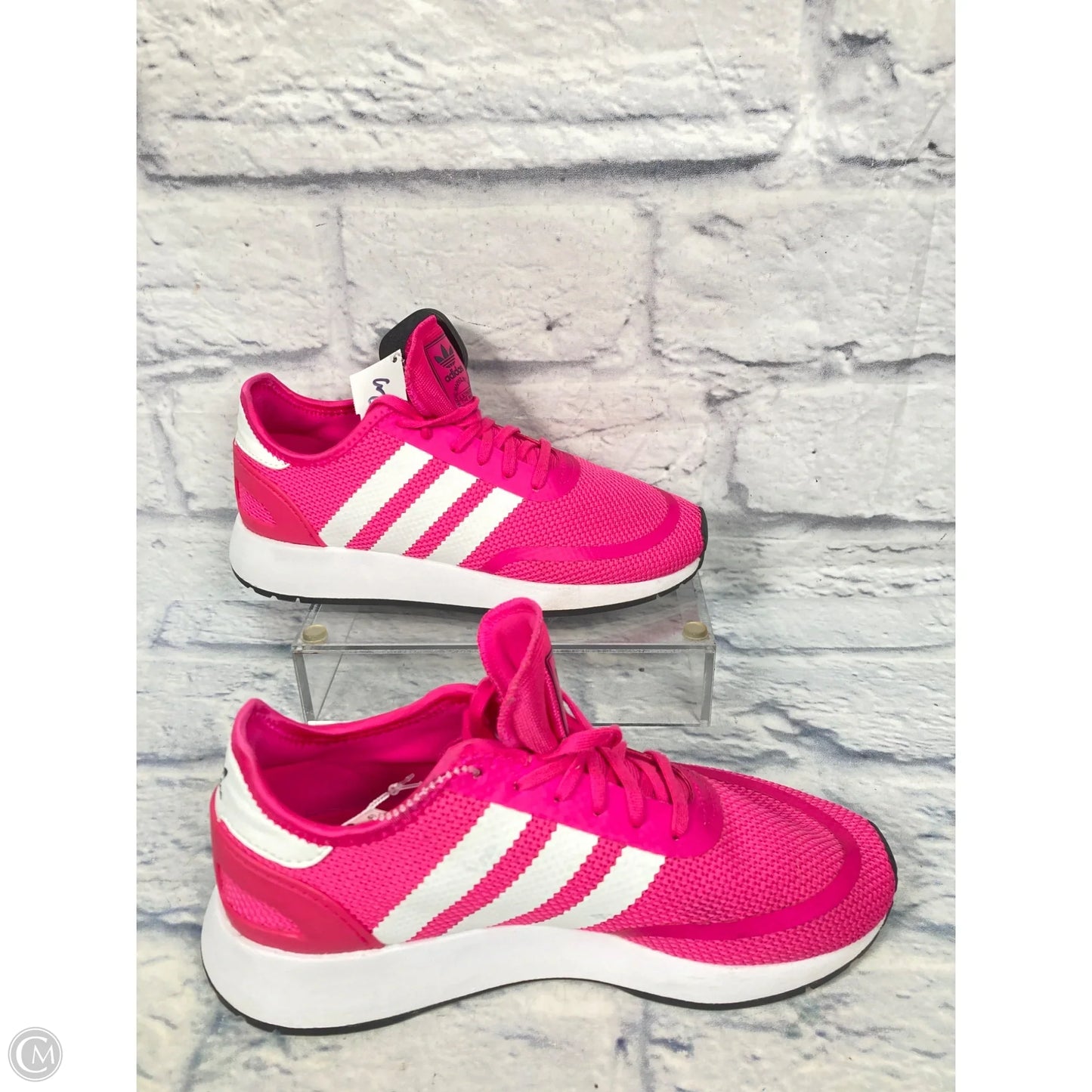 Shoes Sneakers By Adidas In Pink & White, Size: 8