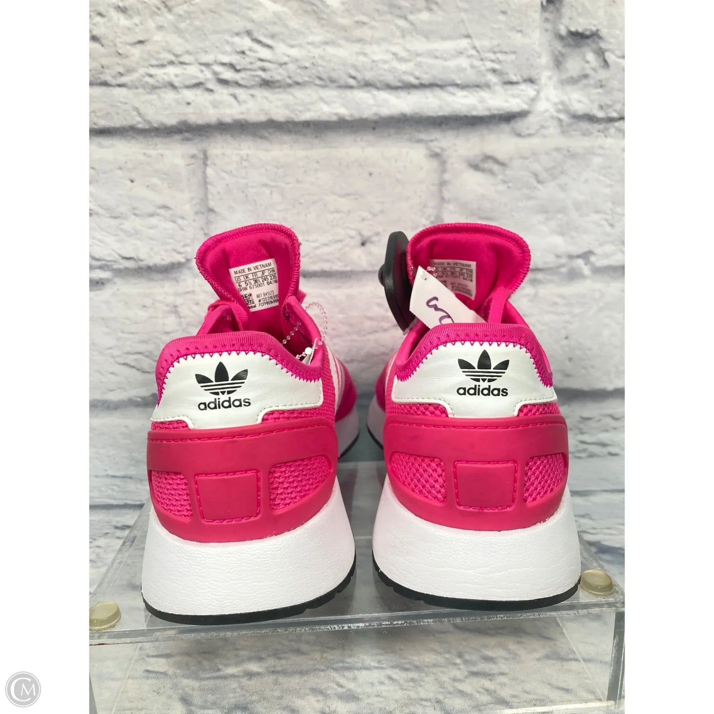 Shoes Sneakers By Adidas In Pink & White, Size: 8