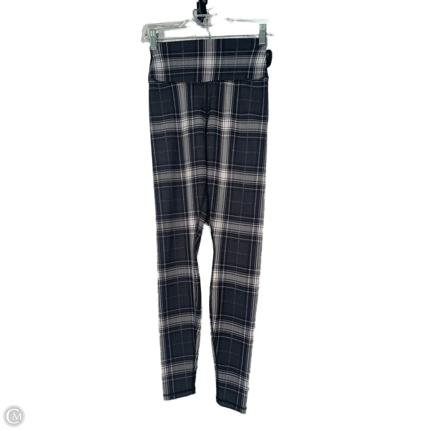 Athletic Leggings By Alo In Grey & White, Size: Xs