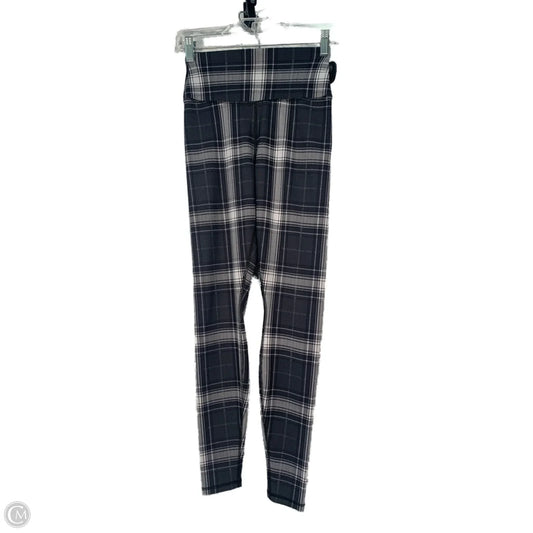 Athletic Leggings By Alo In Grey & White, Size: Xs