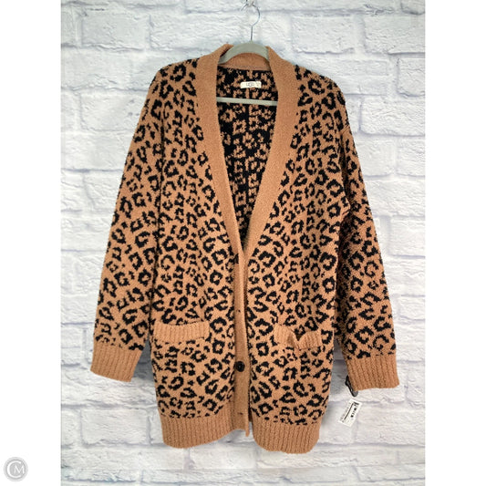 Sweater Cardigan Designer By Ugg In Animal Print, Size: M