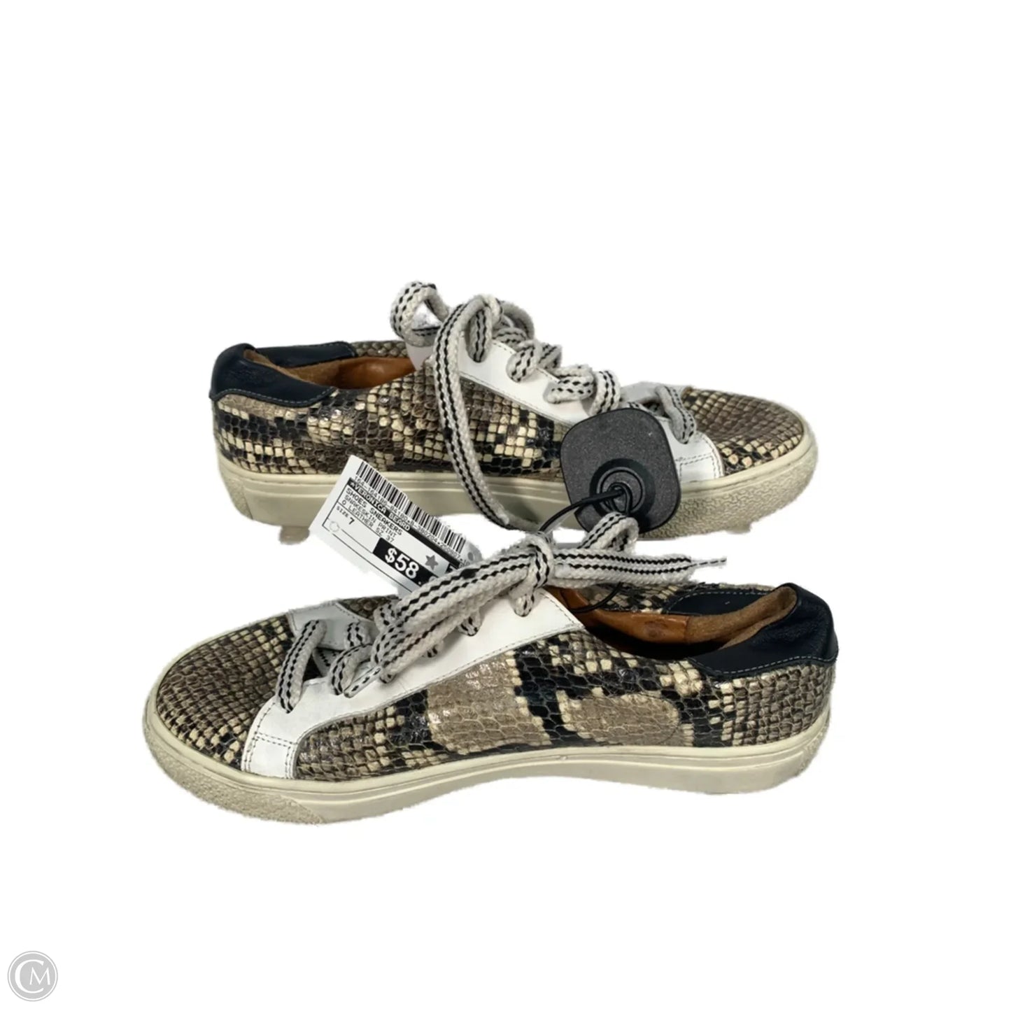 Shoes Sneakers By Veronica Beard In Snakeskin Print, Size: 7