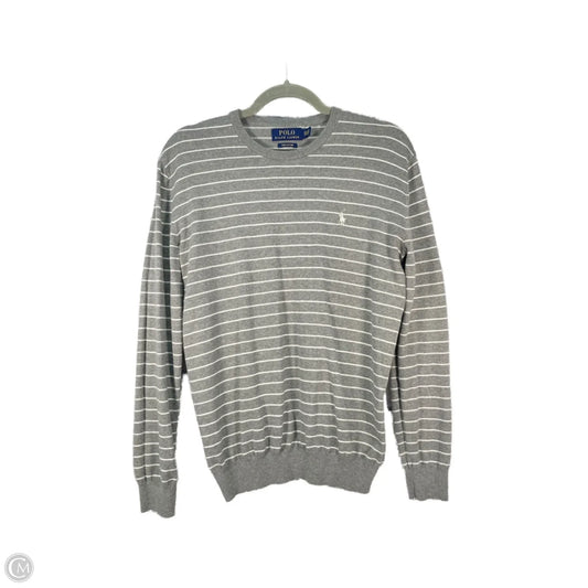 Sweater By Polo Ralph Lauren In Grey & White, Size: Xs