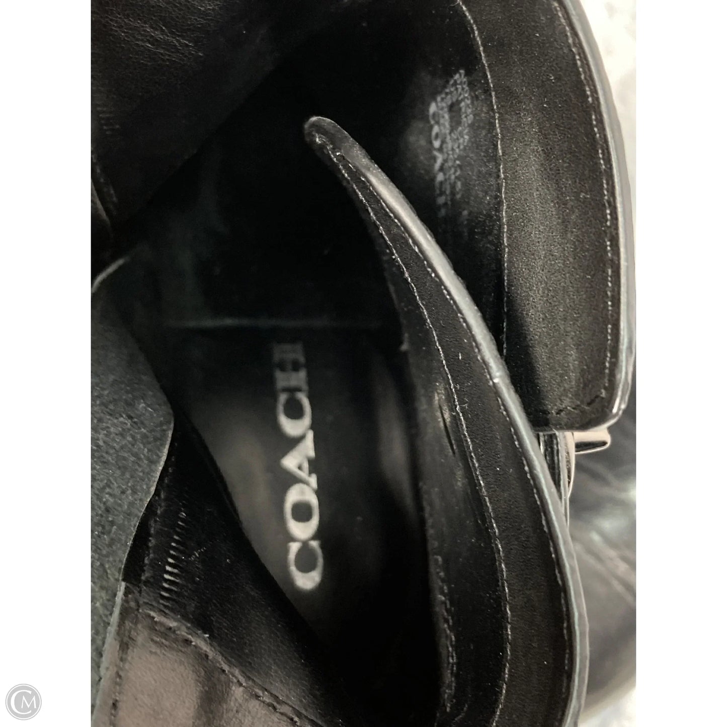 Boots Designer By Coach In Black, Size: 7