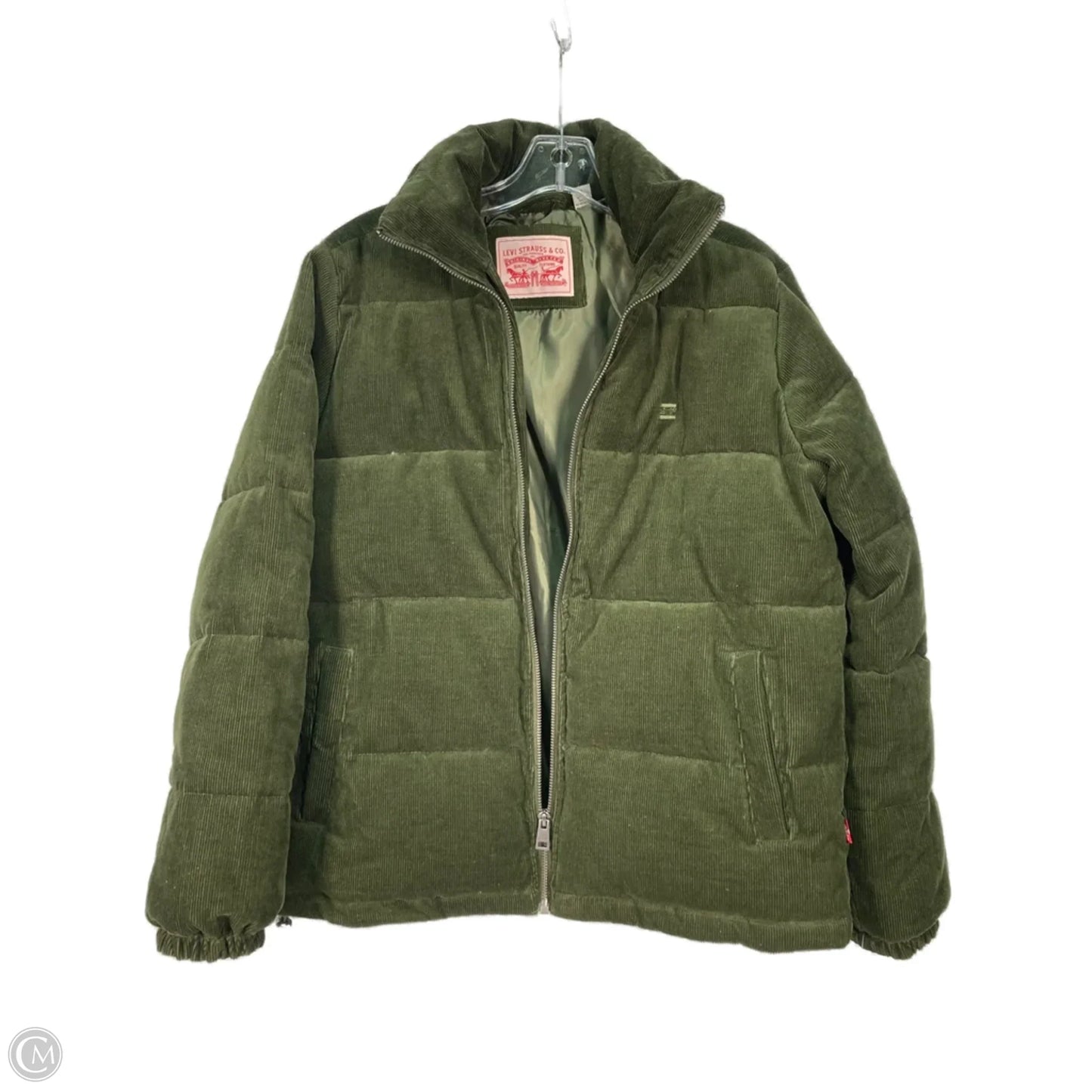 Jacket Puffer & Quilted By Levis In Green, Size: S