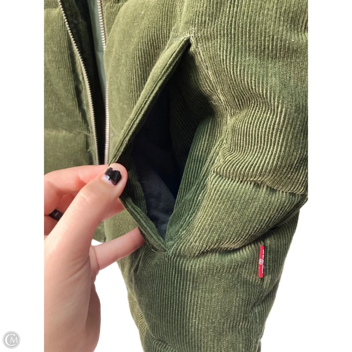 Jacket Puffer & Quilted By Levis In Green, Size: S
