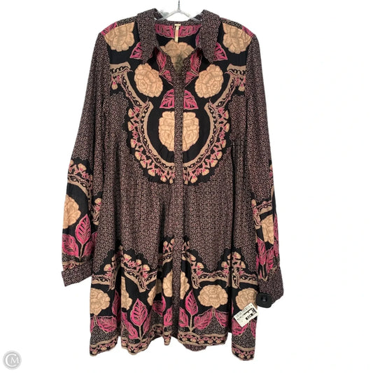 Dress Party Midi By Free People In Black & Cream, Size: M