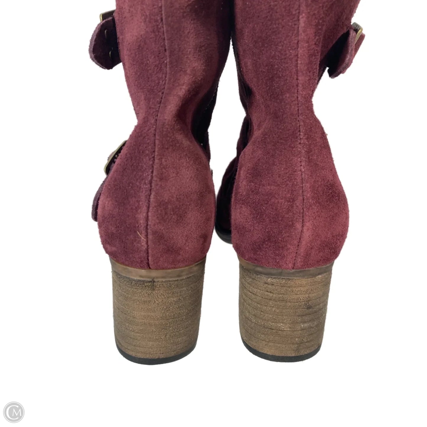 Boots Ankle Heels By Bearpaw In Purple, Size: 8