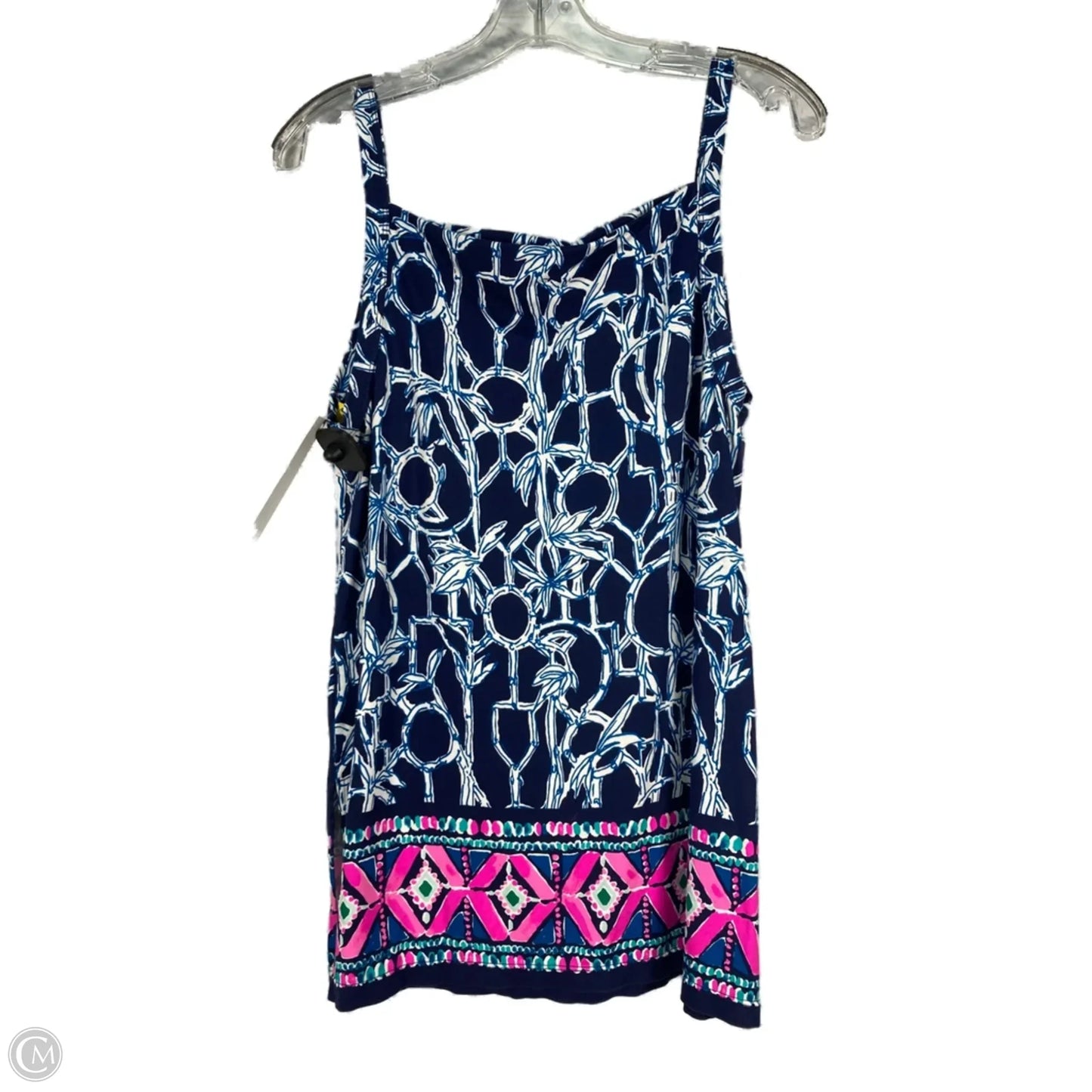 Top Sleeveless Designer By Lilly Pulitzer In Blue & White, Size: M