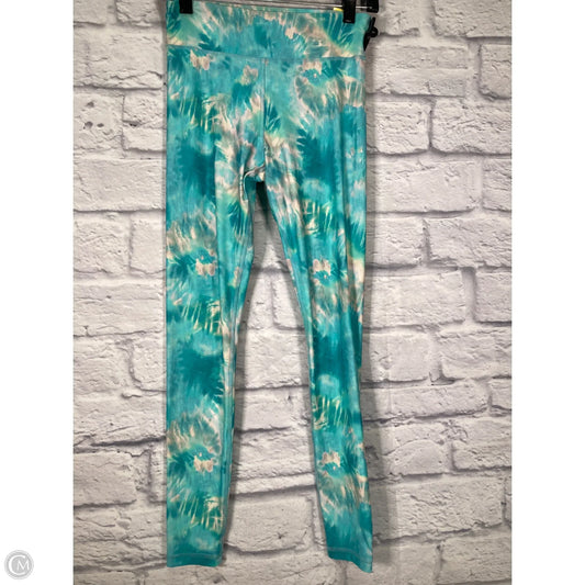 Athletic Leggings By Johnny Was In Blue & Cream, Size: S