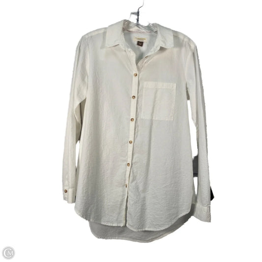 Top Long Sleeve By Pilcro In Cream, Size: Xs