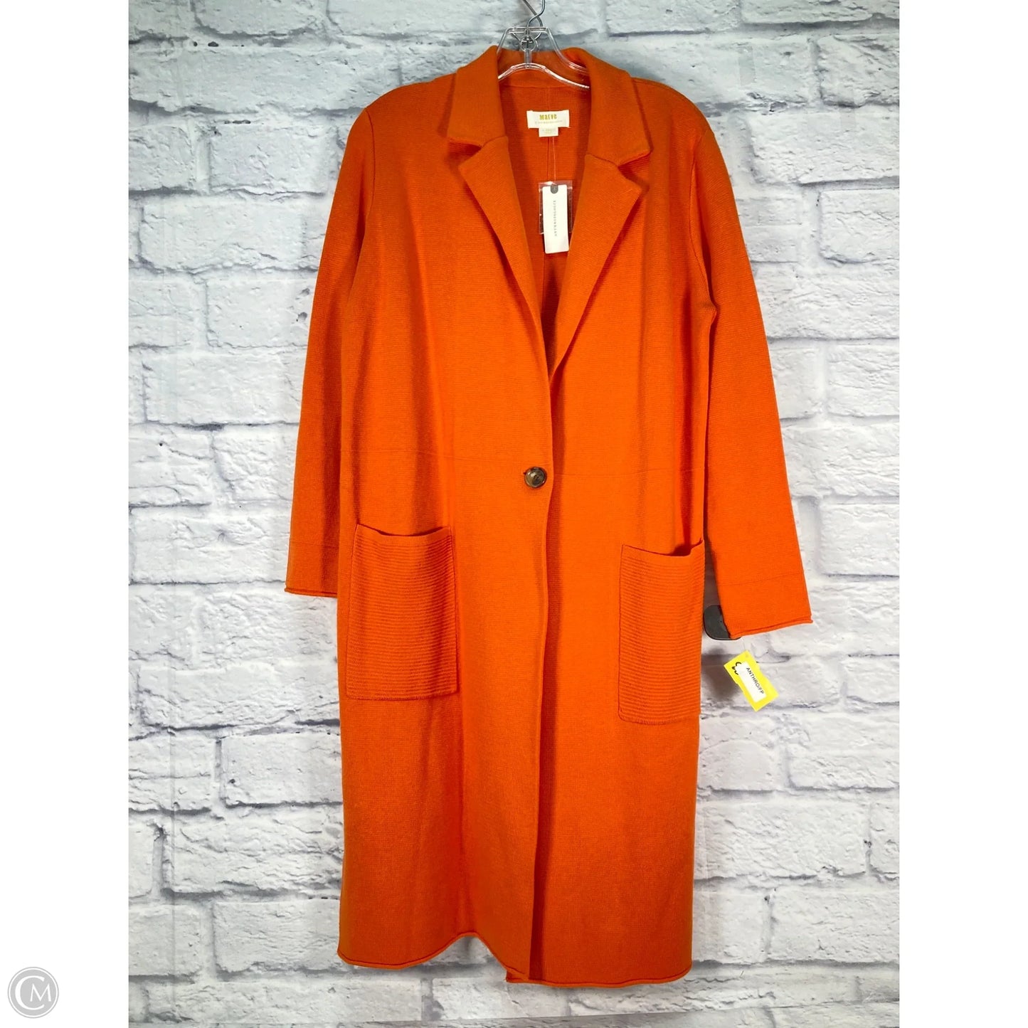 Sweater Cardigan By Maeve In Orange, Size: Xs