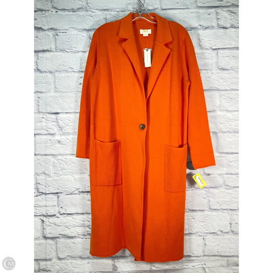 Sweater Cardigan By Maeve In Orange, Size: Xs