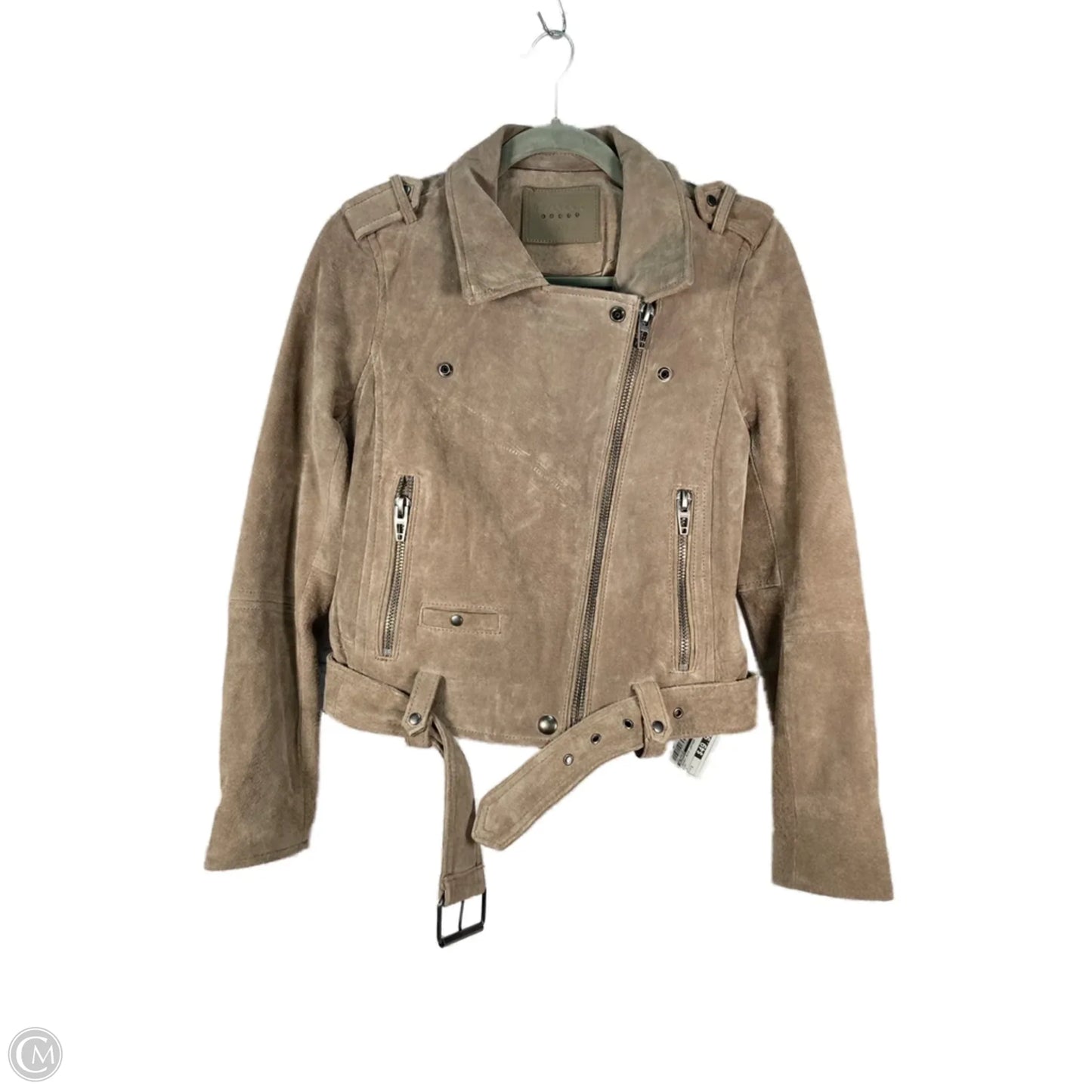Jacket Moto Leather By Blanknyc In Tan, Size: S