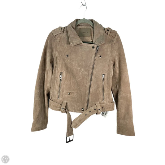 Jacket Moto Leather By Blanknyc In Tan, Size: S