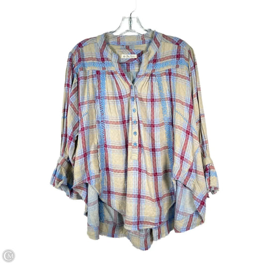 Top Long Sleeve By We The Free In Blue & Red, Size: Xs