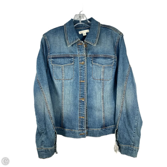 Jacket Denim By Coldwater Creek In Blue, Size: L