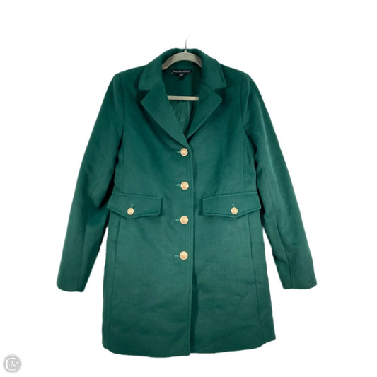Coat Peacoat By Boston Proper In Green, Size: S