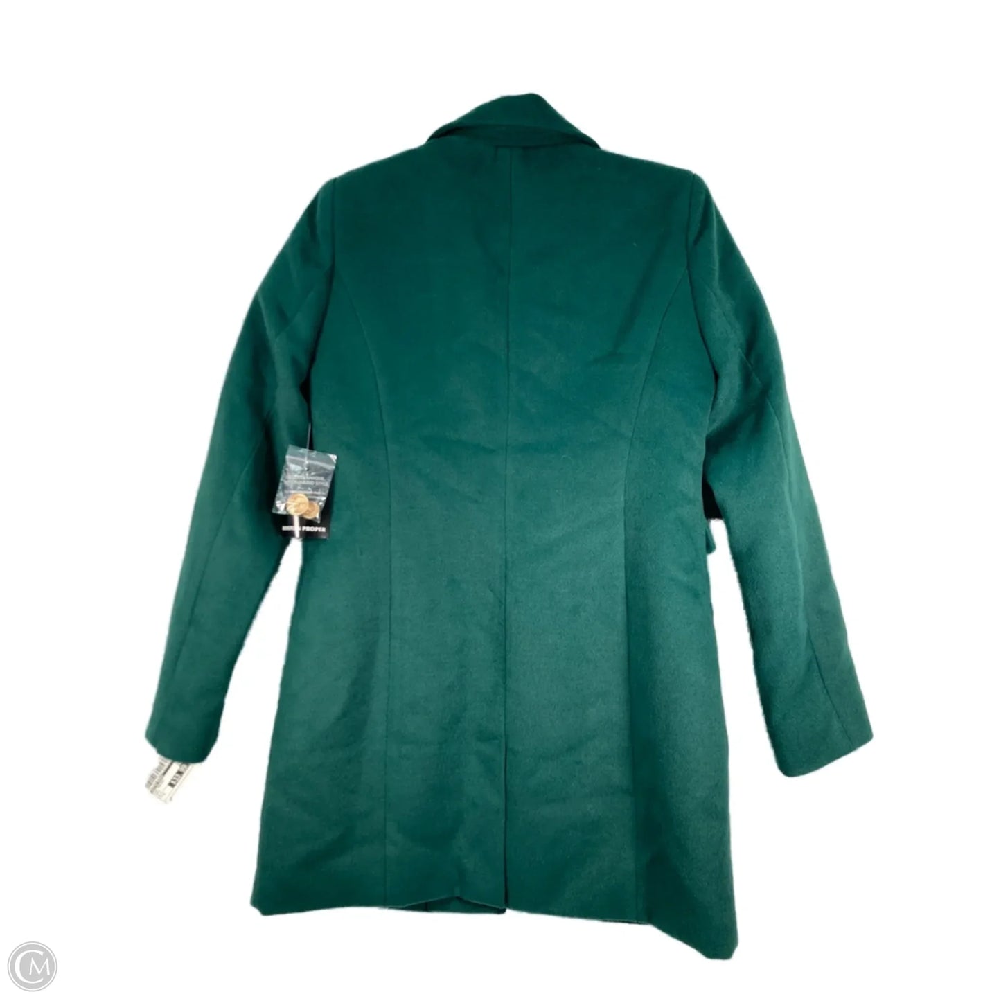 Coat Peacoat By Boston Proper In Green, Size: S