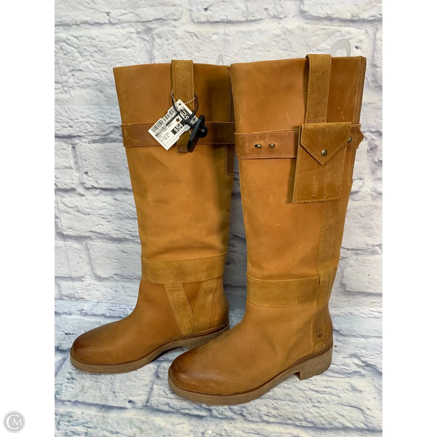 Boots Knee Heels By Timberland In Tan, Size: 8.5