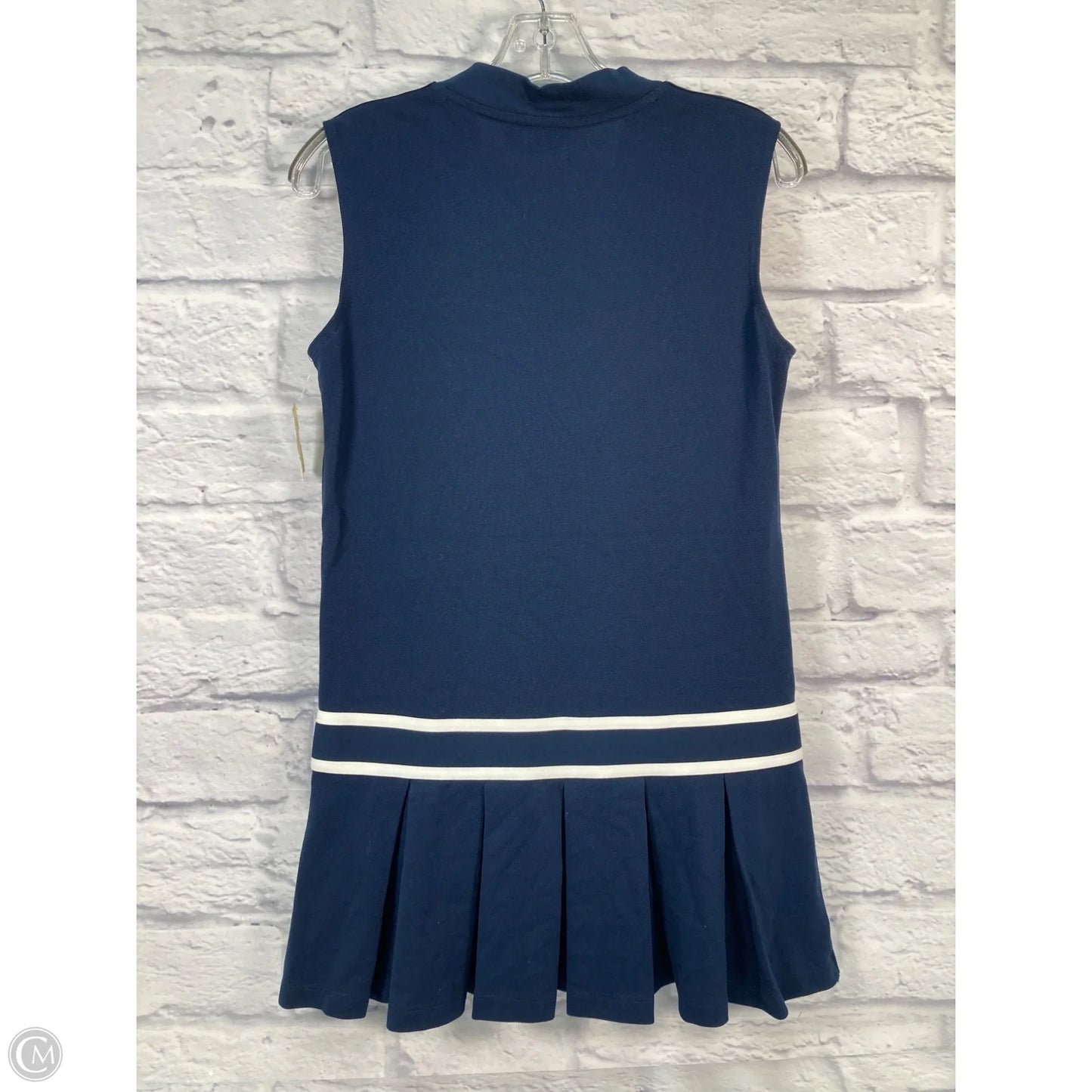Athletic Dress By Adidas In Blue & White, Size: S