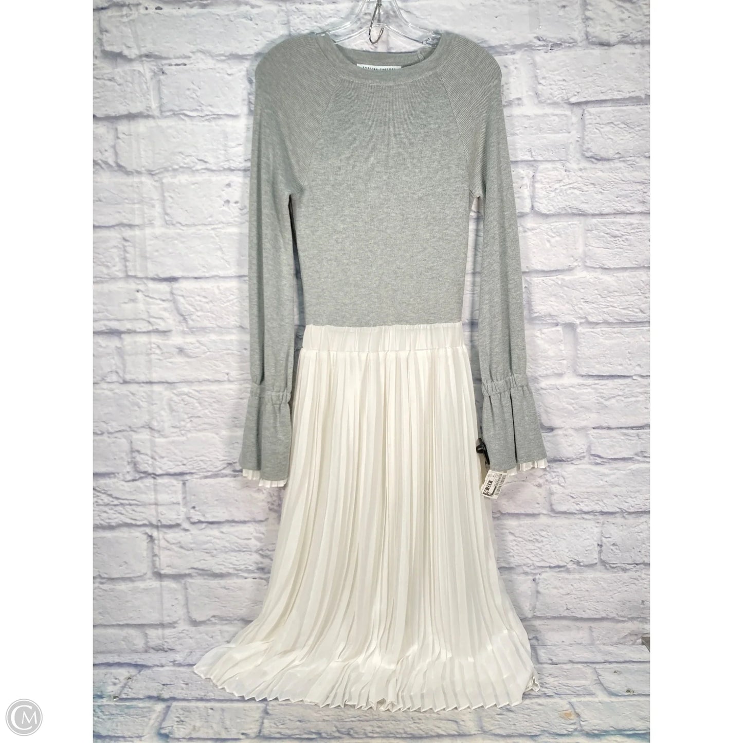 Dress Casual Maxi By English Factory In Grey & White, Size: Xs