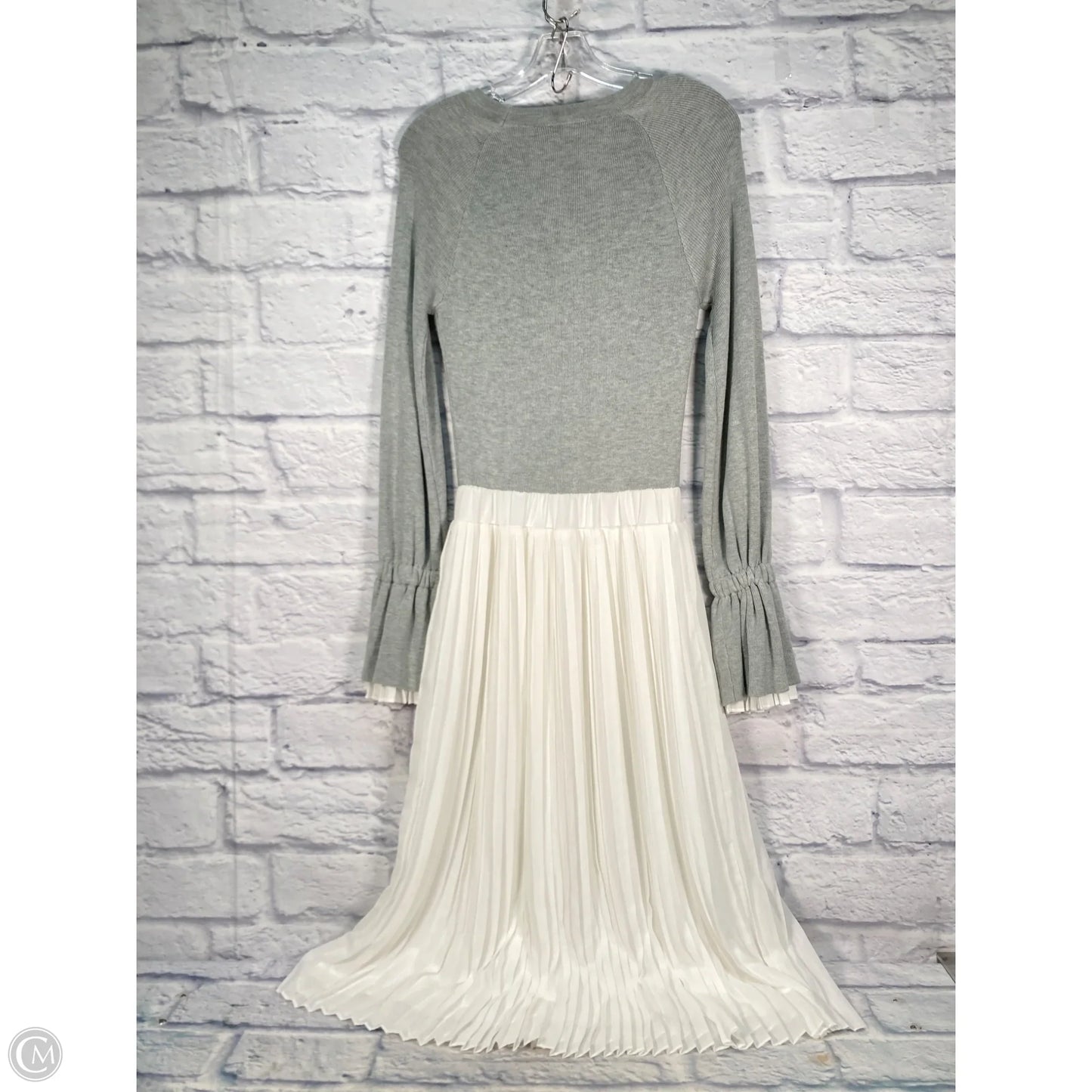 Dress Casual Maxi By English Factory In Grey & White, Size: Xs