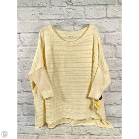 Top Long Sleeve By Pilcro In Cream, Size: S