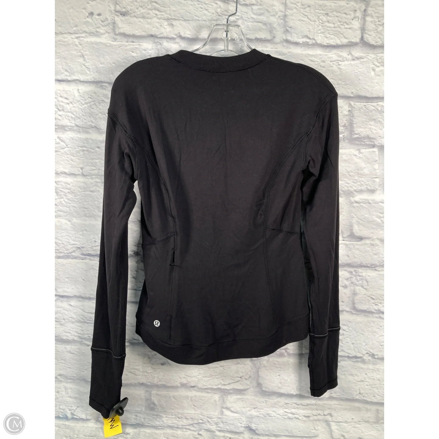 Athletic Top Long Sleeve Crewneck By Lululemon In Black, Size: Xs