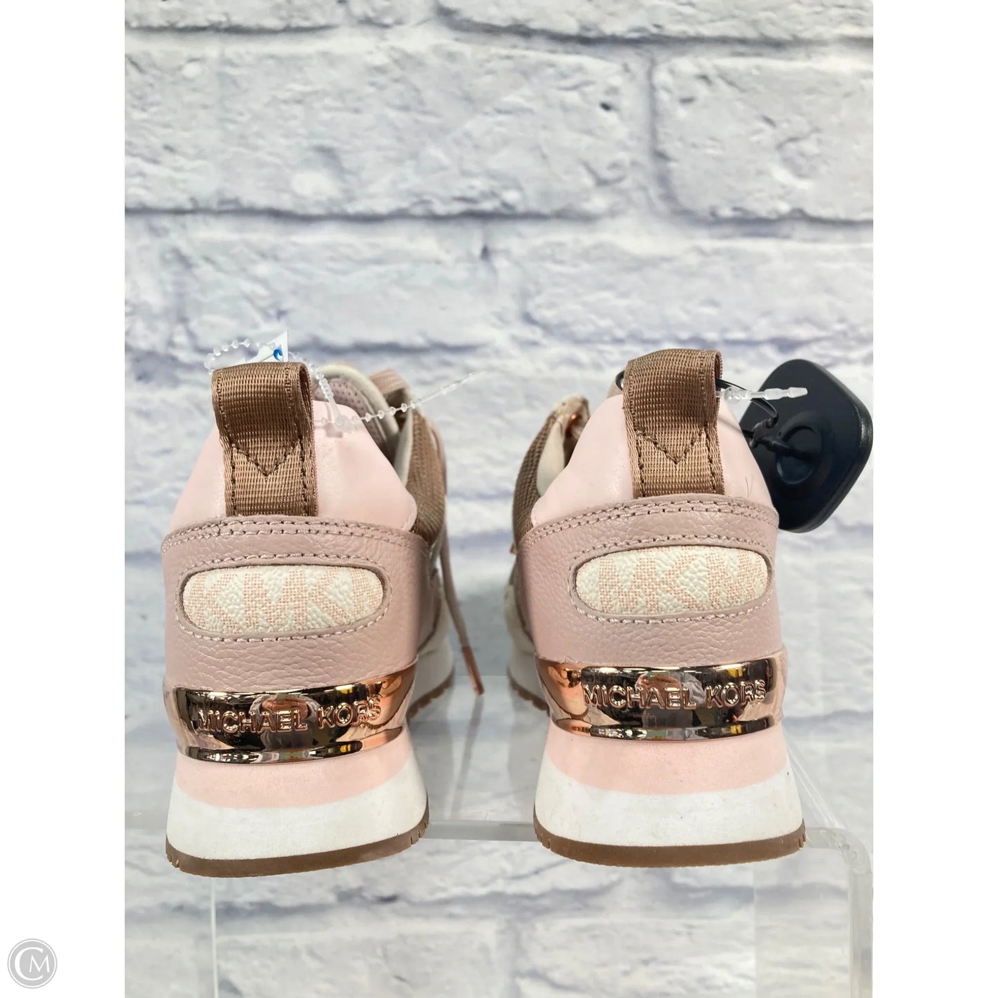 Shoes Sneakers By Michael By Michael Kors In Gold & Pink, Size: 6