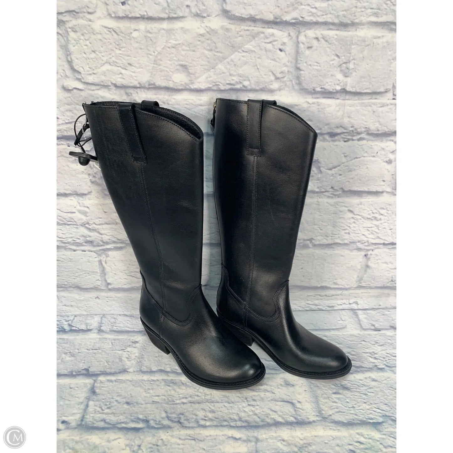 Boots Knee Heels By Sofft In Black, Size: 6.5