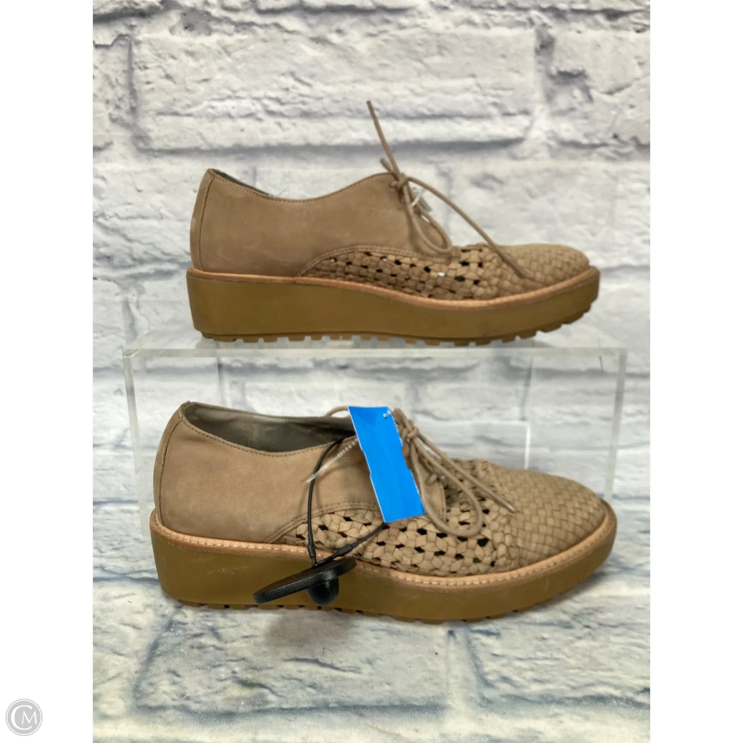 Shoes Heels Platform By Eileen Fisher In Tan, Size: 7