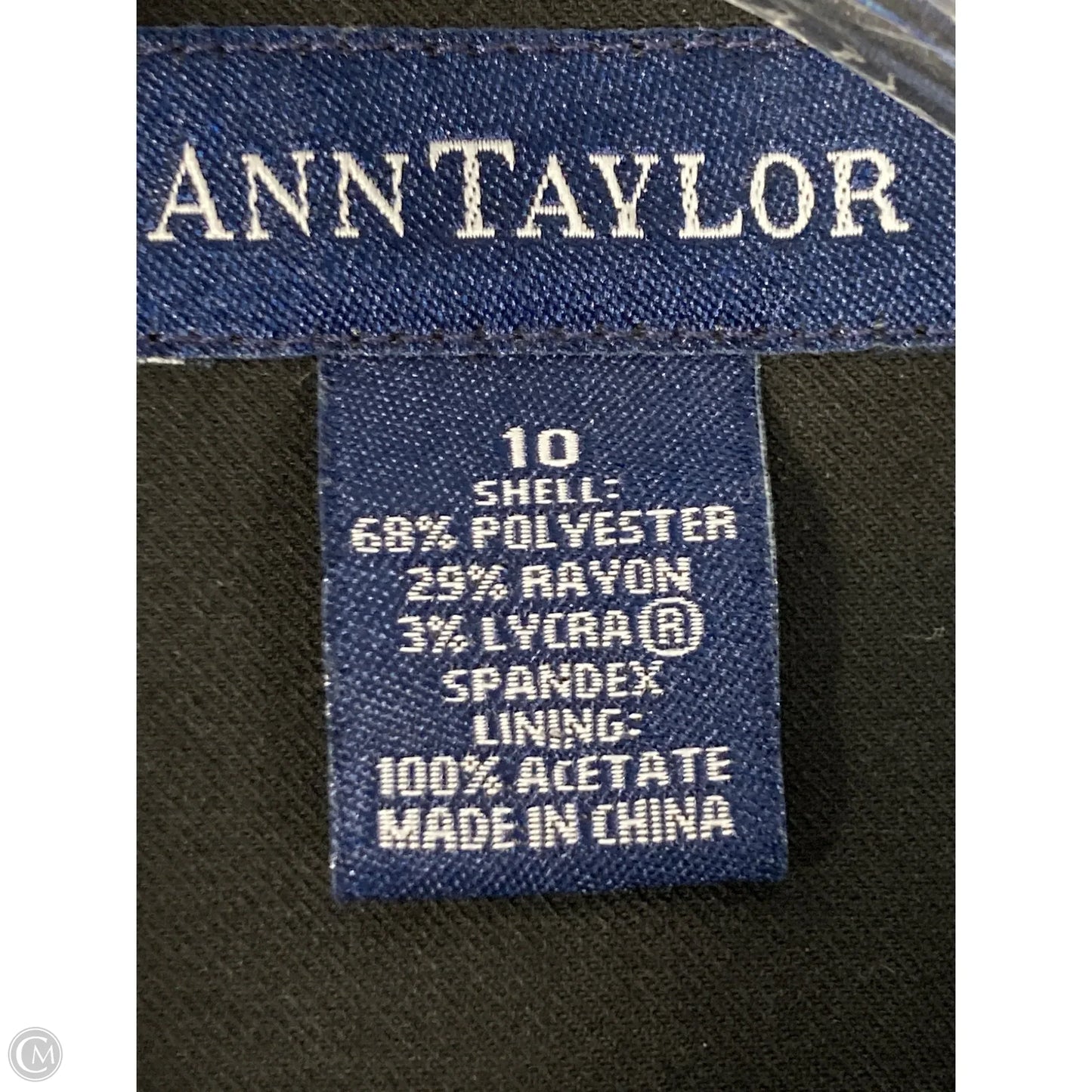 Blazer By Ann Taylor In Black, Size: M