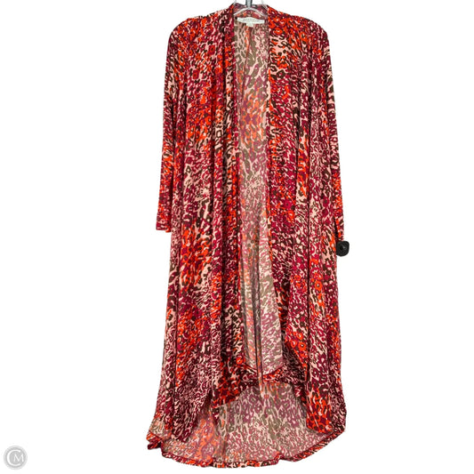 Cardigan By Badgley Mischka In Animal Print, Size: S