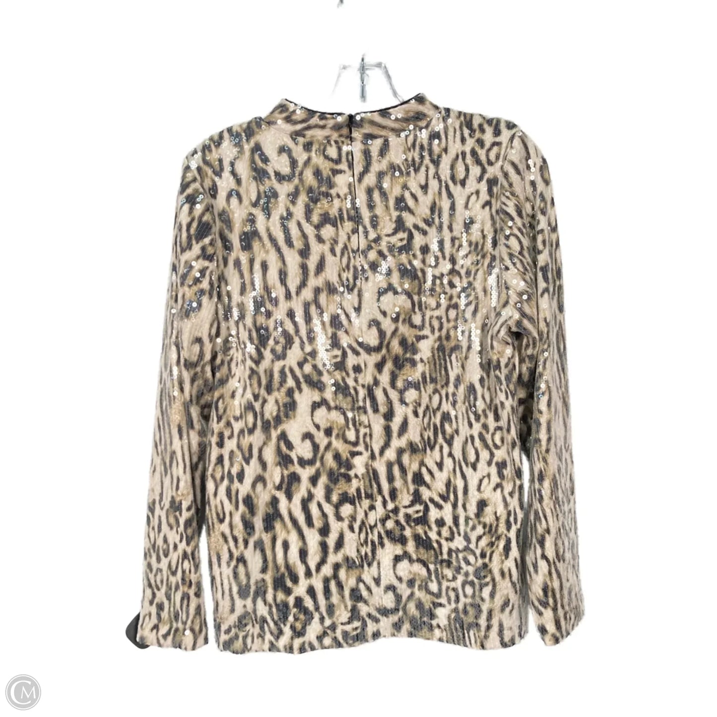 Top Long Sleeve By Chicos In Animal Print, Size: M
