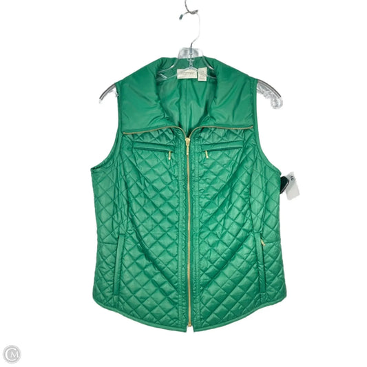 Vest Puffer & Quilted By Chicos In Green, Size: S