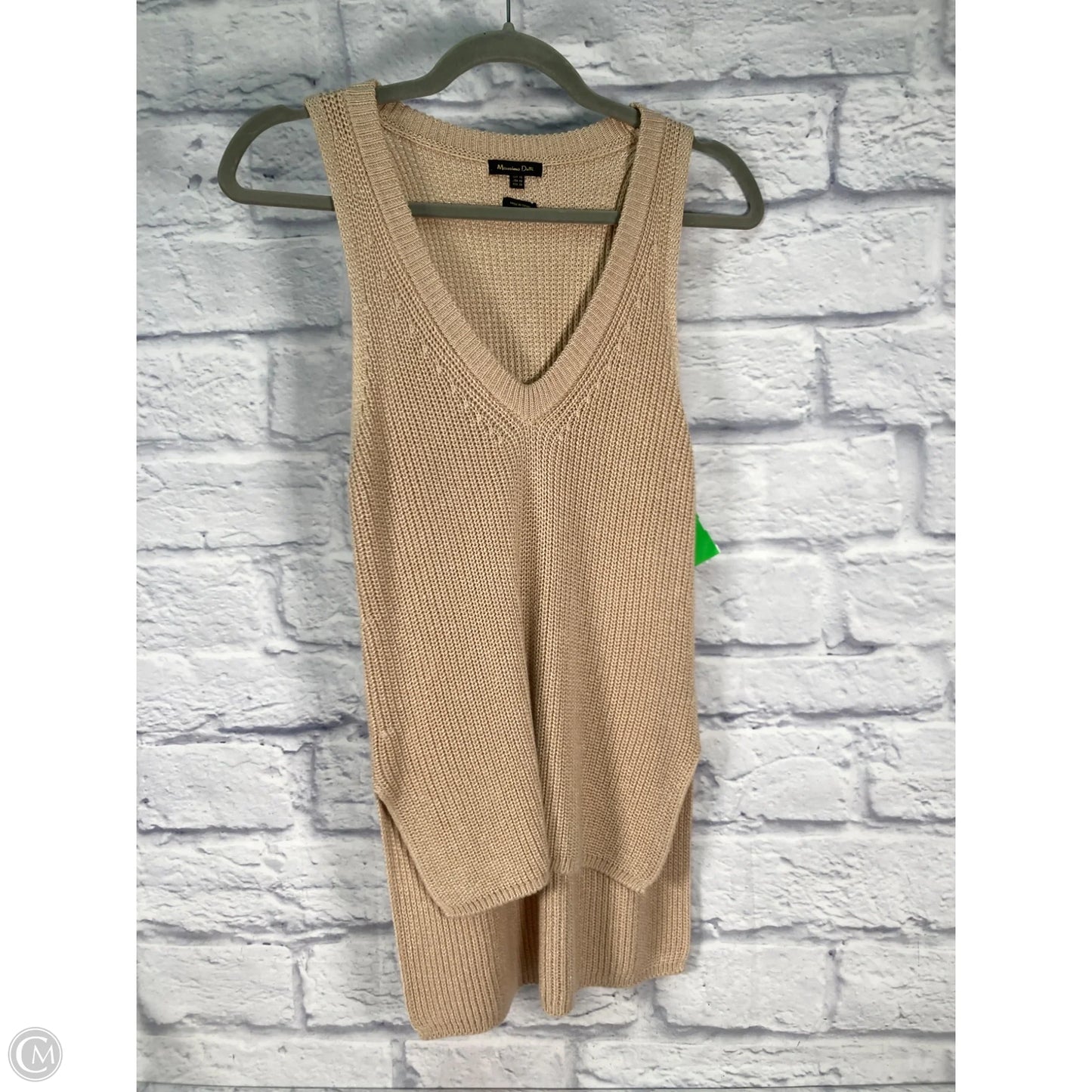 Top Sleeveless By Massimo Dutti In Tan, Size: Xs